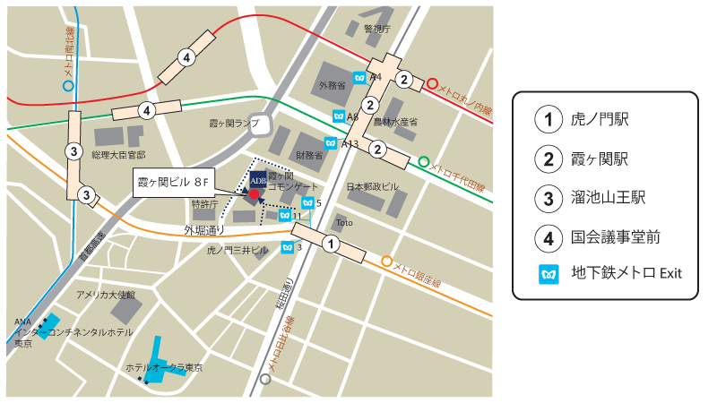 ADB Japan JRO Map