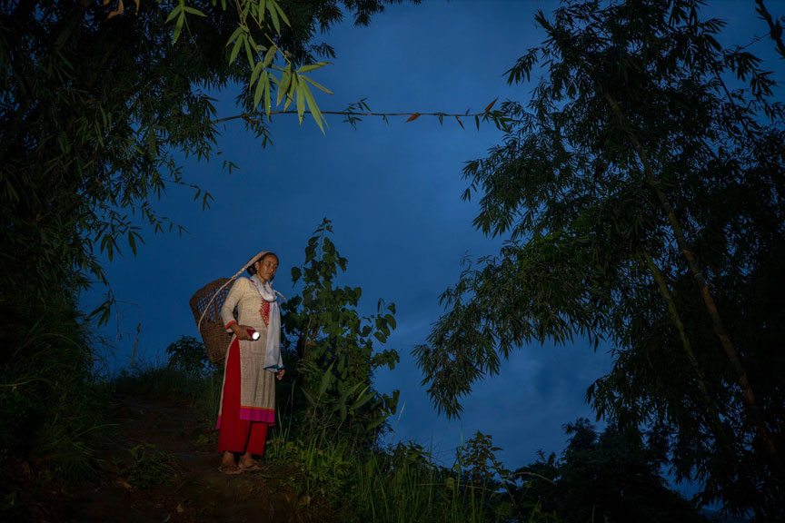 Women in urban Nepal often leave their homes at the crack of dawn to trek upaved roads and mountainsides to reach communal tubewells and other water sources.