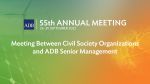 55th ADB Annual Meeting (2nd Stage): Meeting Between Civil Society Organizations and ADB Senior Management
