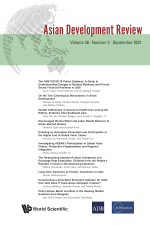 Asian Development Review: Volume 38, Number 2