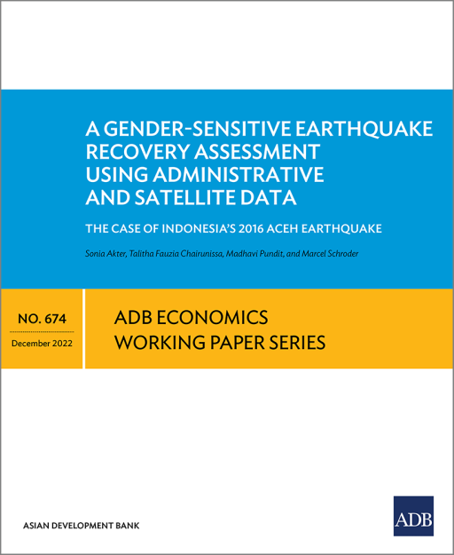 A Gender-Sensitive Earthquake Recovery Assessment Using Administrative and Satellite Data: The Case of Indonesia’s 2016 Aceh Earthquake