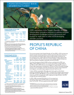 Asian Development Bank and the People's Republic of China: Fact Sheet