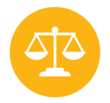 Law scale icon Law and Public Policy